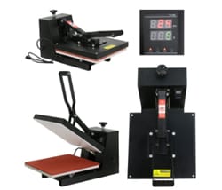 Black Digital Clamshell Heat Press Transfer