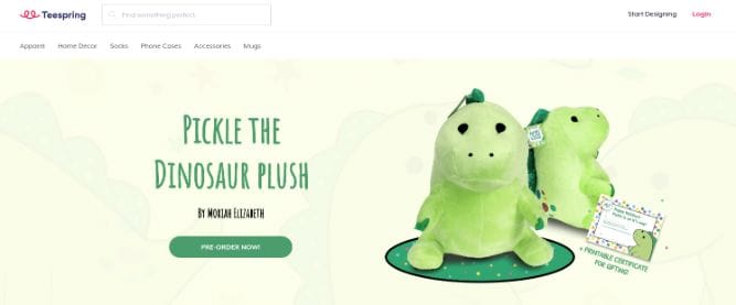 Teespring - print-on-demand for e-commerce
